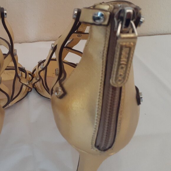 Jimmy Choo Cage Tina Sandals - Picture 8 of 14